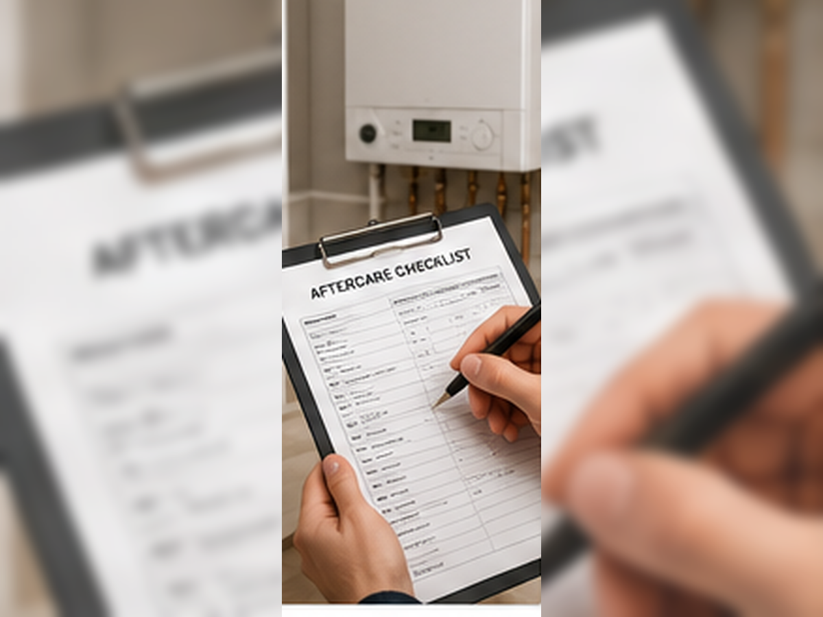 Skilfulhands aftercare service plan for boiler and central heating maintenance in Kent
