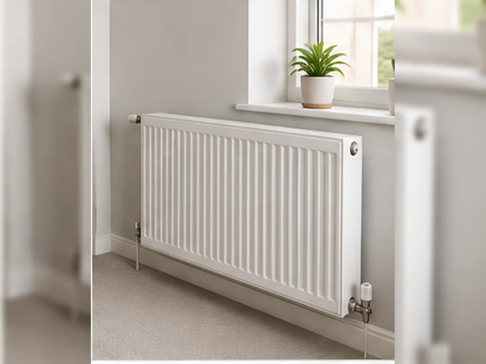 New designer radiator installation in a modern Kent home