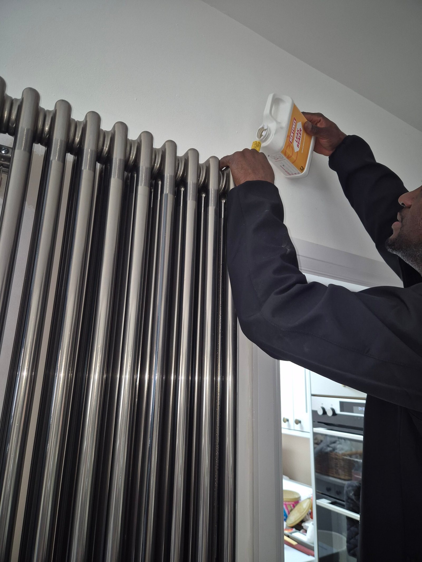 Gas boiler installation