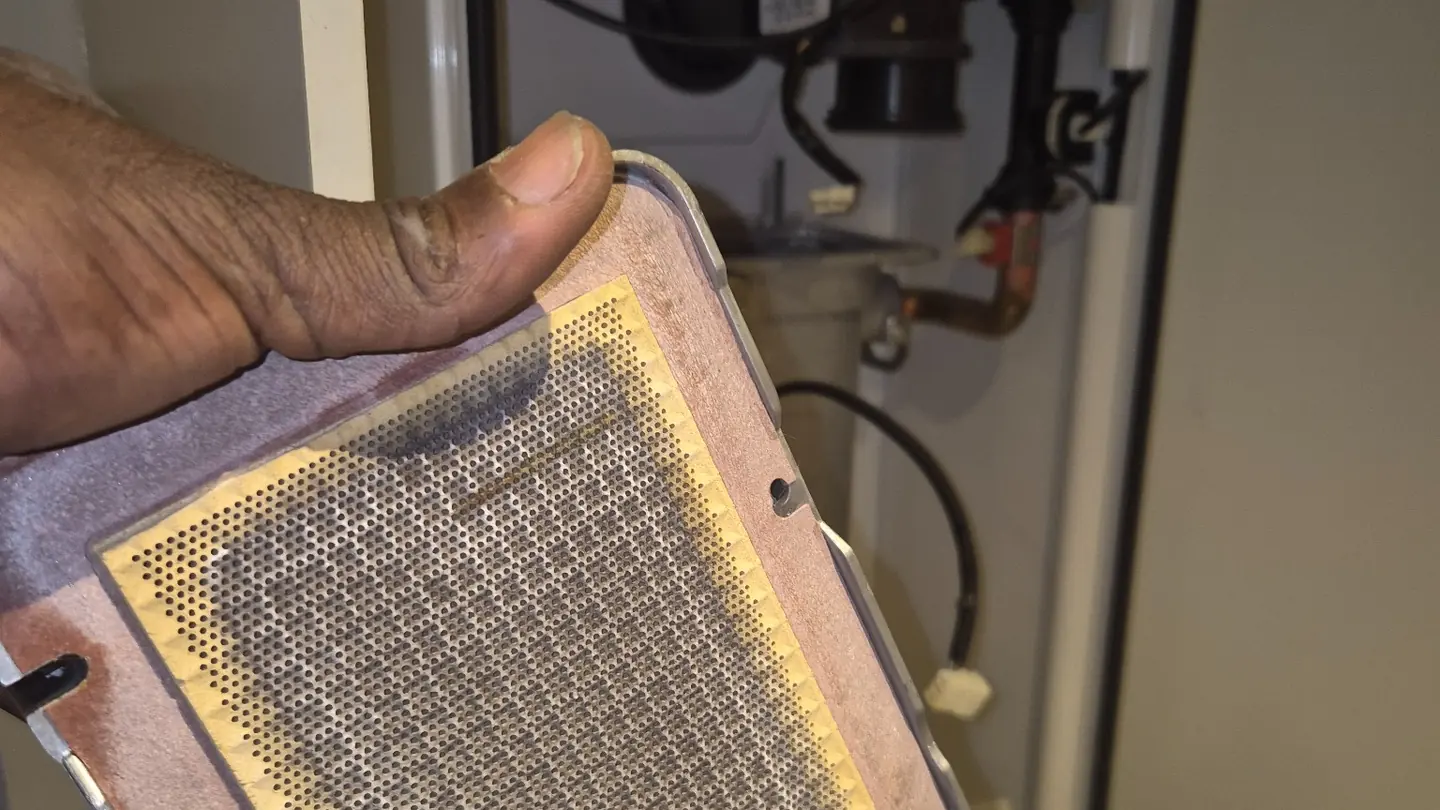 Boiler burner and filter service