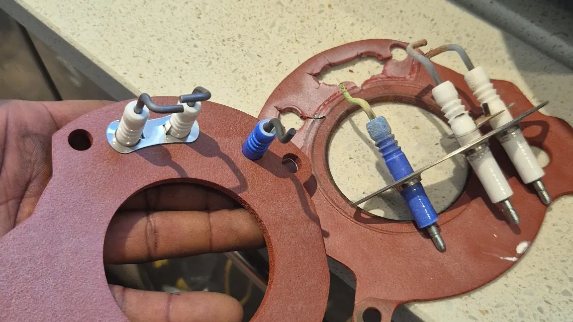 Boiler electrode and gasket service